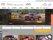 Tablet Screenshot of dillonchevrolet.com